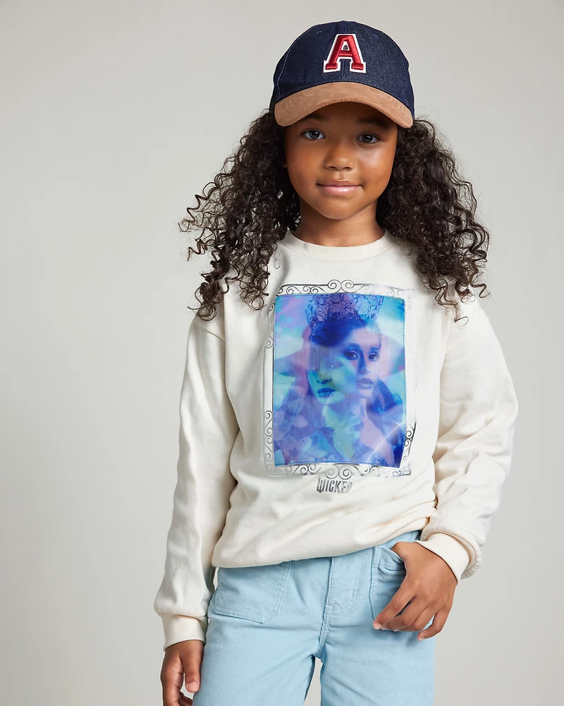 Girls Wicked Pullover Sweatshirt - Cream