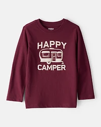 Toddler Boy Happy Camper Graphic Tee - Maroon