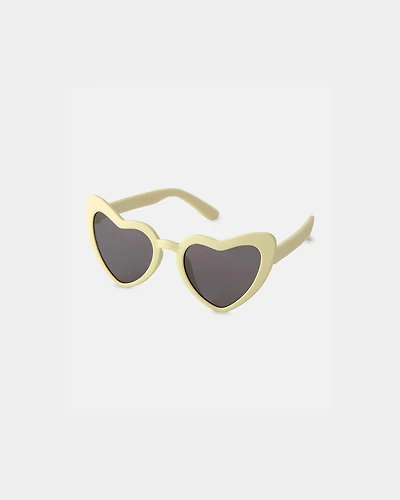 Baby Heart Sunglasses - Yellow
