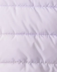 Toddler Packable Hooded Puffer Jacket - Purple