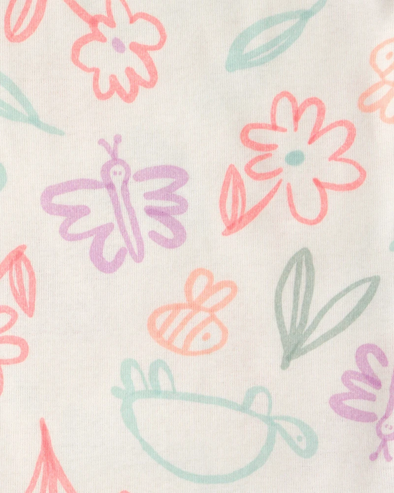 Baby Girl 3-Piece Butterfly Bodysuits & Pant Set - Blue/Ivory