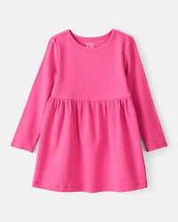Toddler Girl Long-Sleeve Dress - Pink