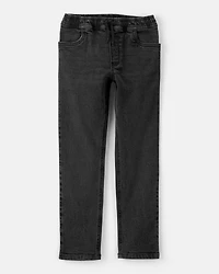 Boys Tapered Denim Jeans - Black
