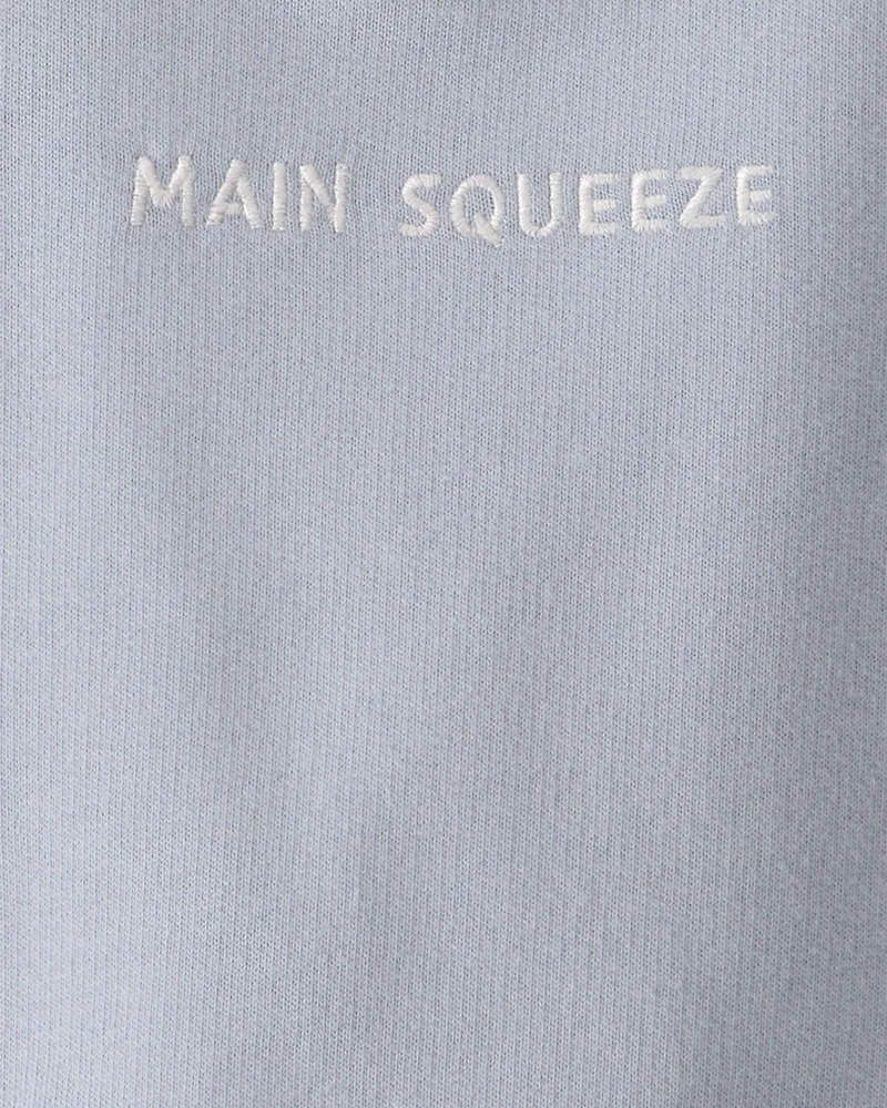 Baby Boy 3-Piece 'Main Squeeze' Sweatshirt, Bodysuit & Short Set - Blue