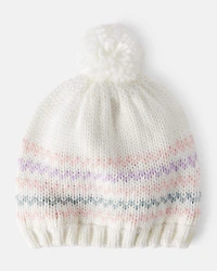 Girls Winter Hat - White