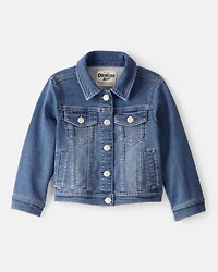 Toddler Girl Denim Jacket - Medium Wash