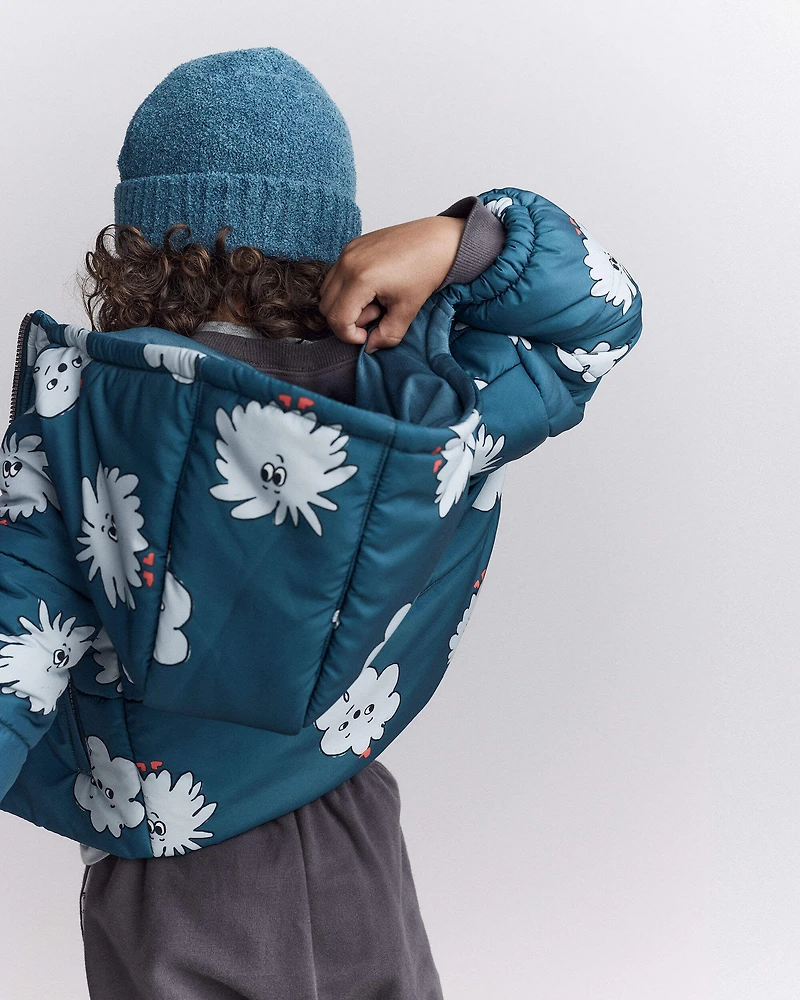 Toddler Squish Hooded Puffer Jacket - Deep Teal