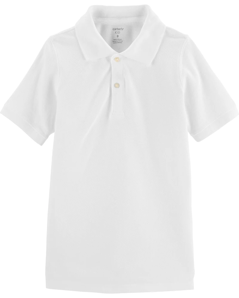 Kid Piqué Uniform Polo