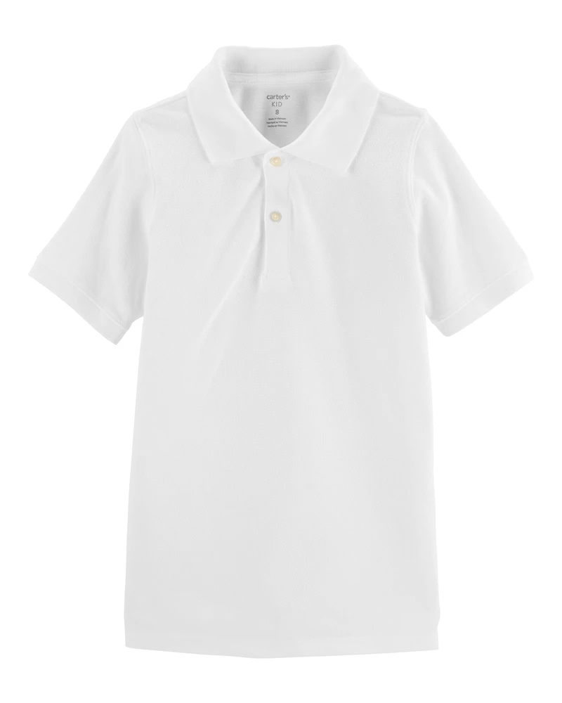 Kid Piqué Uniform Polo