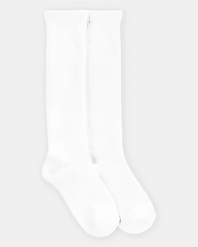 Kid 2-Pack Knee High Socks - White