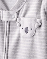 Baby Koala Long-Sleeve Wearable Blanket - Grey