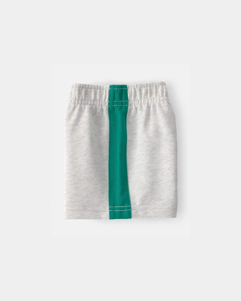 Baby Boy 2-Piece Pickleball Top & Short Set - Grey