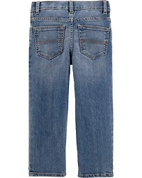 Baby Faded Wash Straight-Leg Jeans