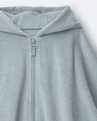 Toddler French Terry Hooded Coverup - Pale Blue