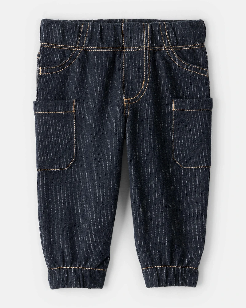 Baby Boy 3-Piece Fair Isle Sherpa Vest Outfit Set - Khaki