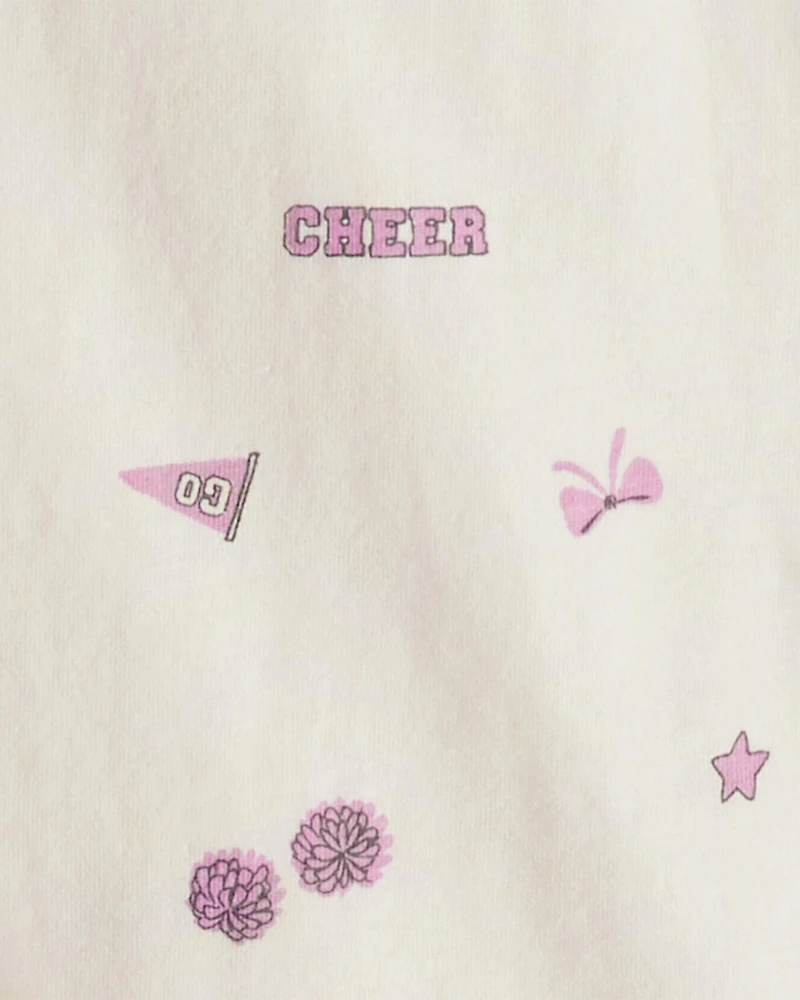 Toddler Girl 3-Piece Cotton Long-Sleeve Layering Set - Purple