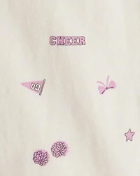 Toddler Girl 3-Piece Cotton Long-Sleeve Layering Set - Purple