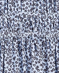 Kid Floral Short-Sleeve Dress - Blue