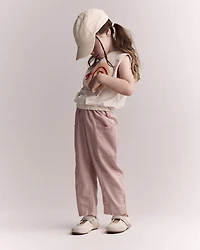 Toddler Girl Snail Elastic Waist Tank - Cream