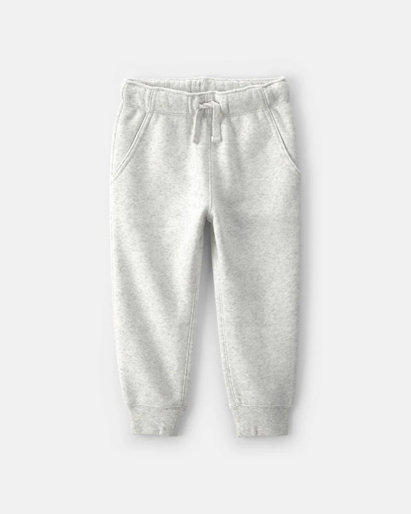 Toddler Boy Fleece Joggers - Grey