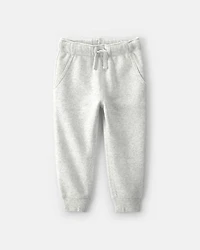Toddler Boy Fleece Joggers - Grey