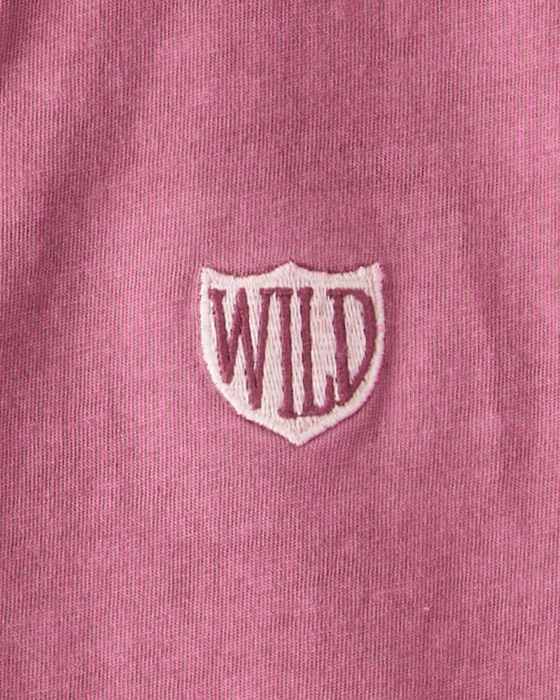 Boys Wild Cotton Short-Sleeve Tee - Red