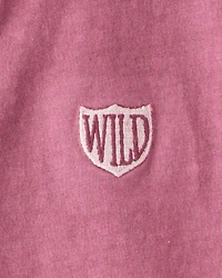 Boys Wild Cotton Short-Sleeve Tee - Red