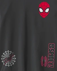 Boys 2-Piece ©Marvel Spider-Man Rashguard & Swim Trunk Set - Black/Red
