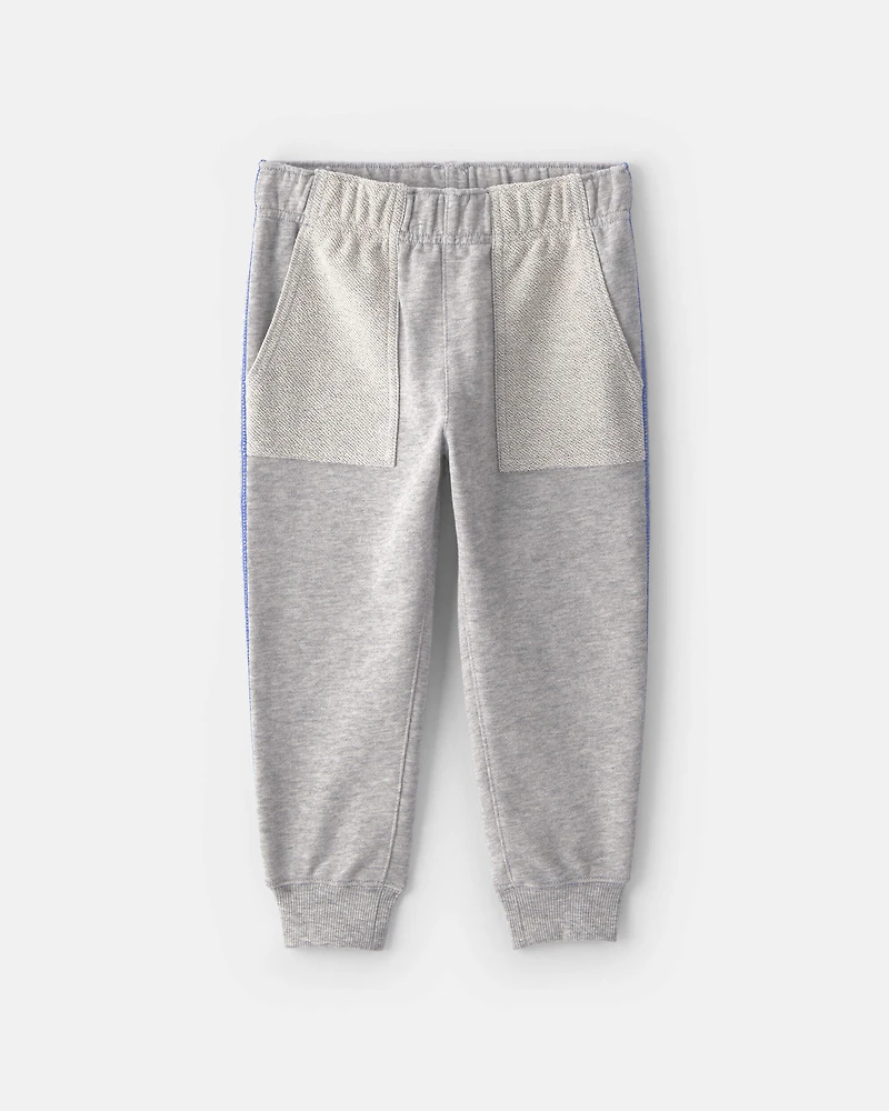 Baby Boy 2-Piece 'Team Player' French Terry Sweatshirt & Pant Set - Grey