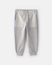 Baby Boy 2-Piece 'Team Player' French Terry Sweatshirt & Pant Set - Grey