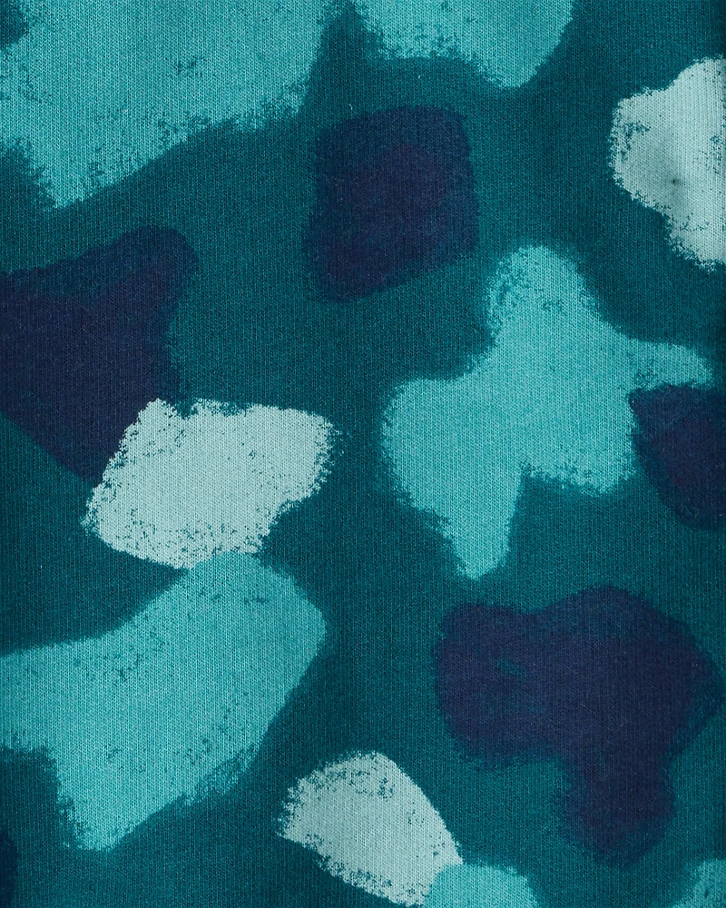 Baby Boy Camo Hoodie - Teal