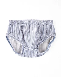 Baby Organic Cotton Striped Button-Front Dress