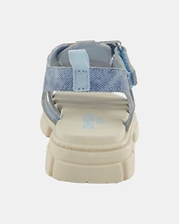 Toddler Girl Strappy Denim Sandals - Blue