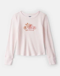 Girls Hey Darling Long-Sleeve Graphic Tee - Pink