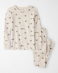 Kid Organic Cotton Pajamas in Beaver Creek Print