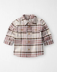 Baby Boy Organic Cotton Button-Front Flannel
