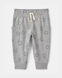 Baby Boy 2-Piece 'Little Buddy' Bodysuit & Pant Set - Red/Grey