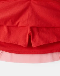Girls Tutu Skort - Red