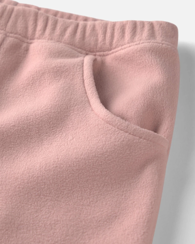 Toddler Girl 2-Piece Recycled Microfleece Top & Pant Set