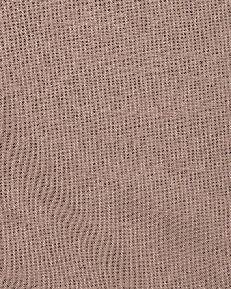 Baby Button-Down Polo Romper - Brown