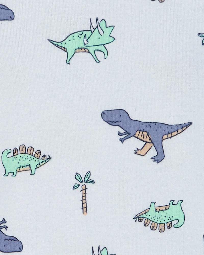 Baby 7-Piece Dinosaur  Short-Sleeve Bodysuits & Pull-On Pants Set