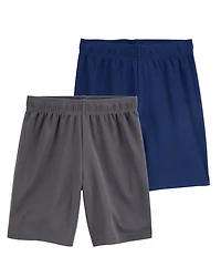 Kid 2-Pack Active Mesh Shorts