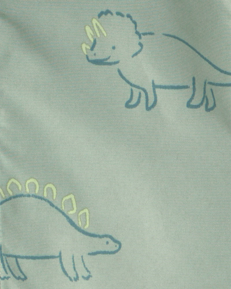 Baby Boy Dinosaur Raincoat - Green