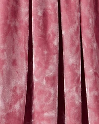 Girls Velour Skater Skirt - Pink
