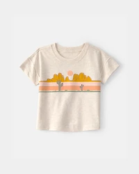 Baby Boy Cactus Desert Graphic Tee - Cream