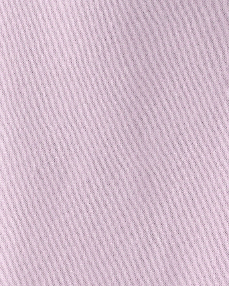 Toddler Girl Drawstring Knit Joggers - Purple