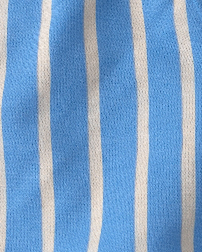 Toddler Boy 2-Piece Seagull Top & Short Set - Brown/Blue