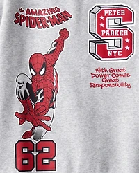 Boys 2-Piece ©Marvel Spider-Man Pullover Sweatshirt & Joggers Set - Grey