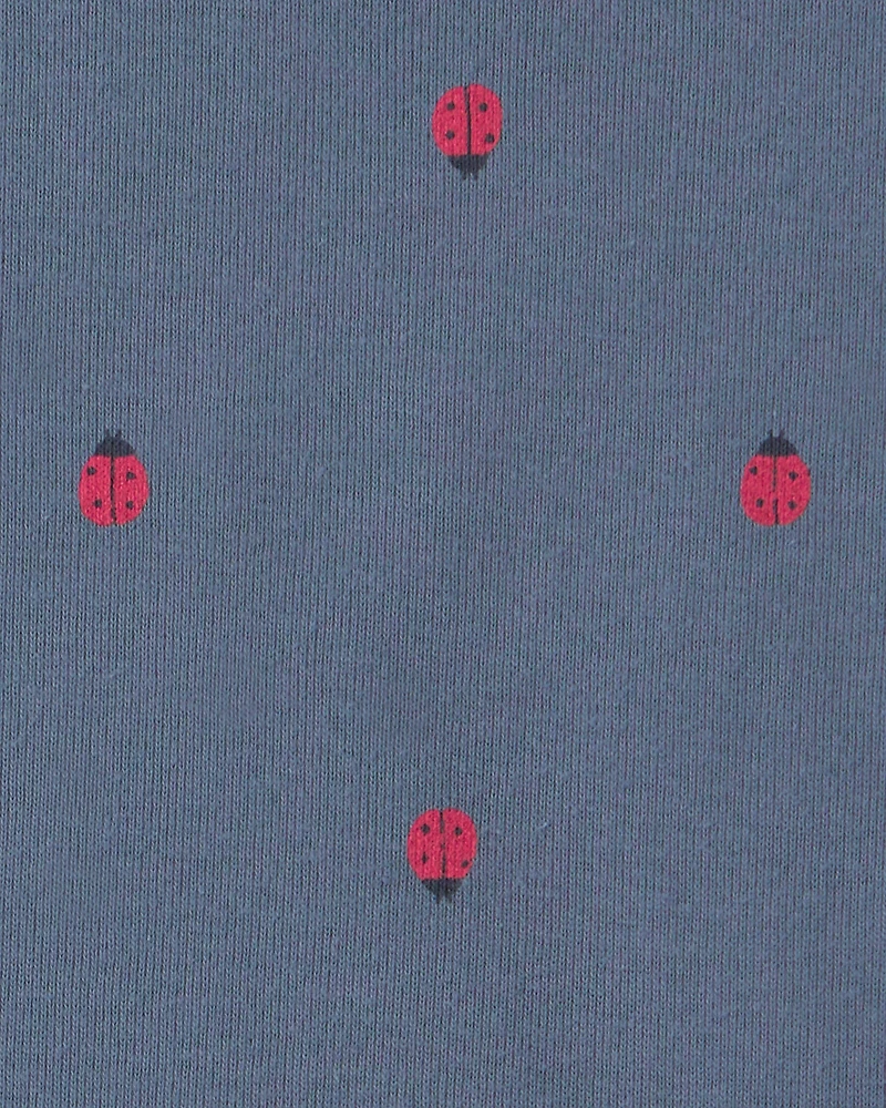 Baby Girl 3-Piece Ladybug Bodysuit & Pant Set - Navy Blue/Red