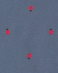 Baby Girl 3-Piece Ladybug Bodysuit & Pant Set - Navy Blue/Red